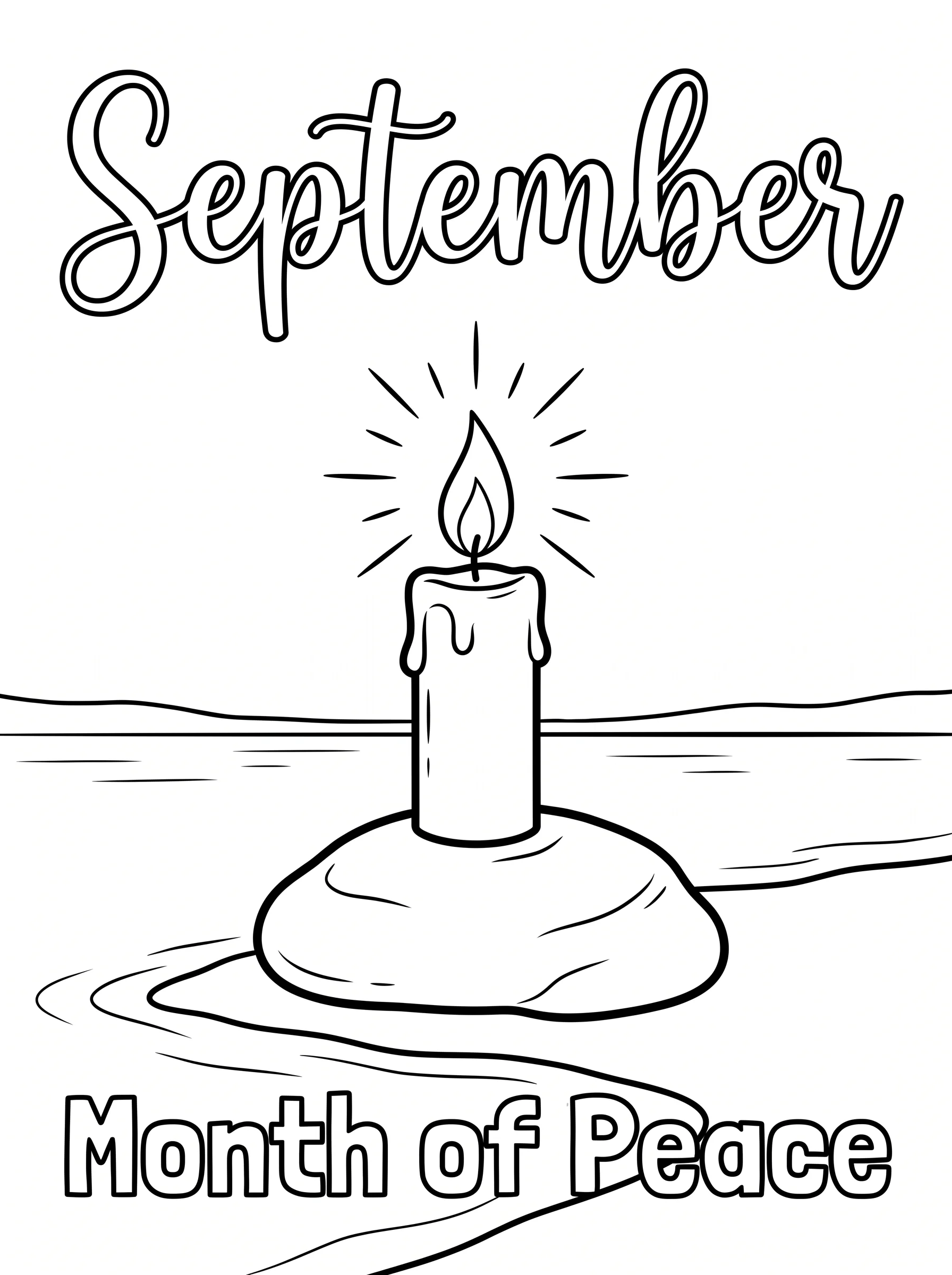 Quiet Candle by the Lake