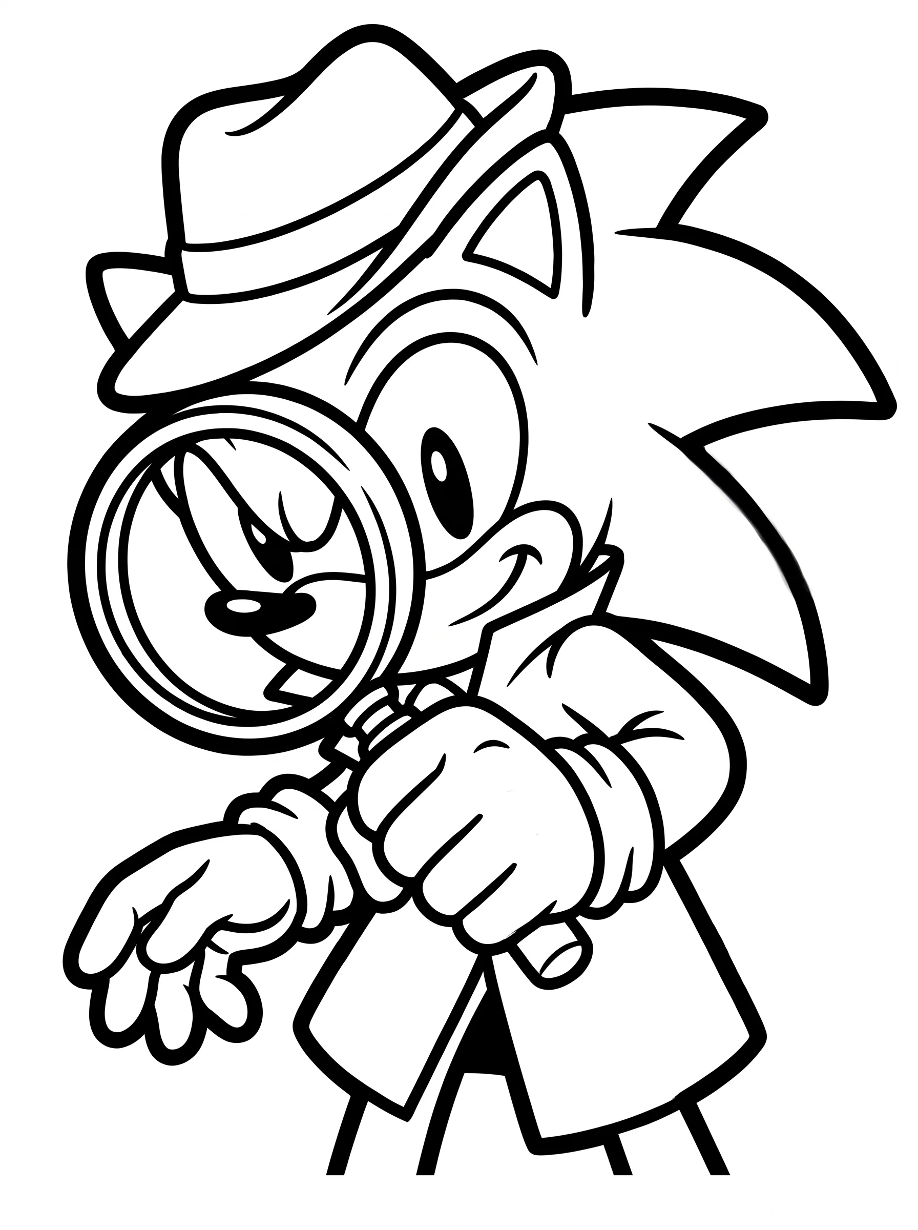 Detective Hat and Magnifying Glass Search