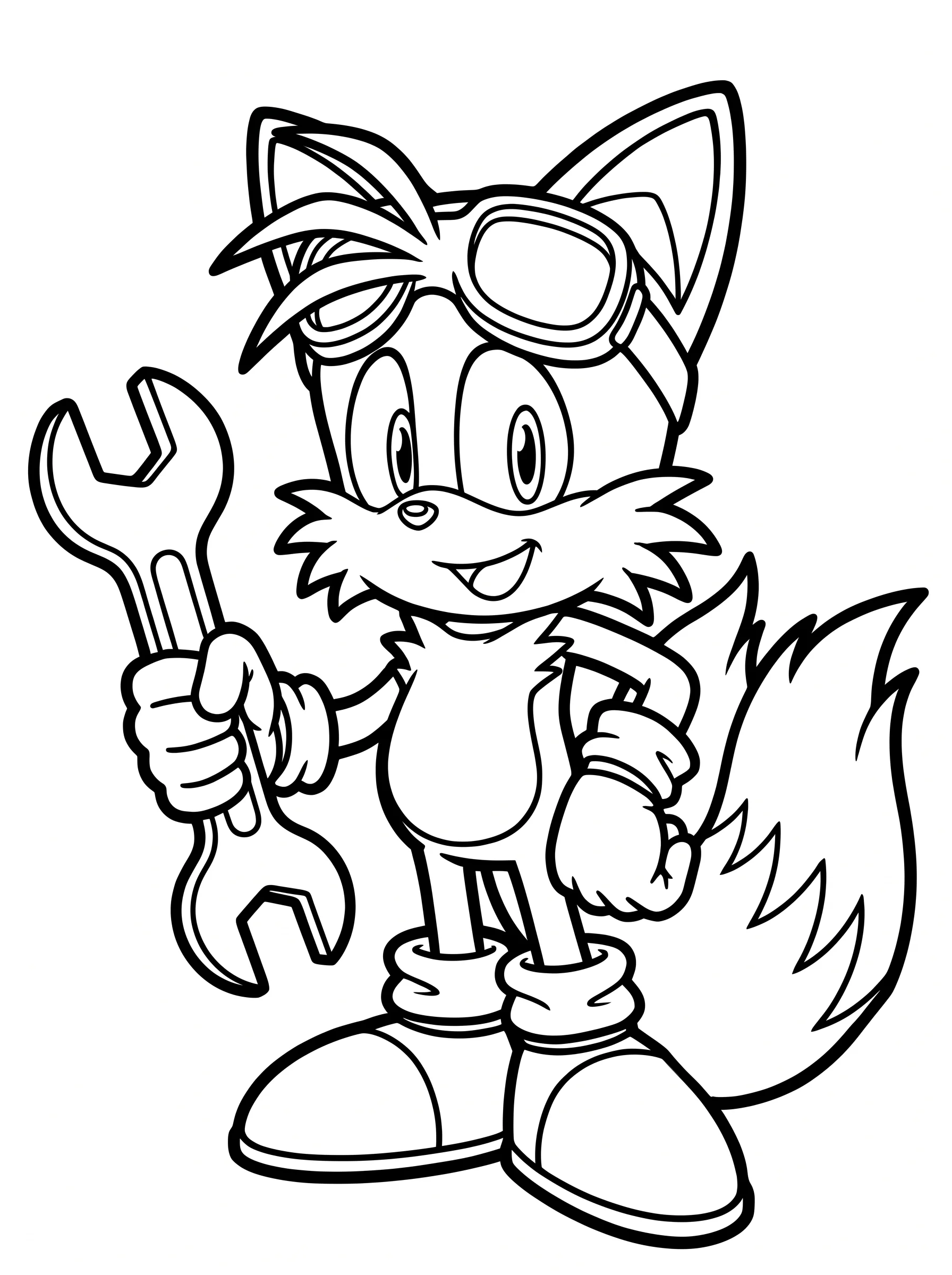 Mechanic Goggles and Wrench Tool