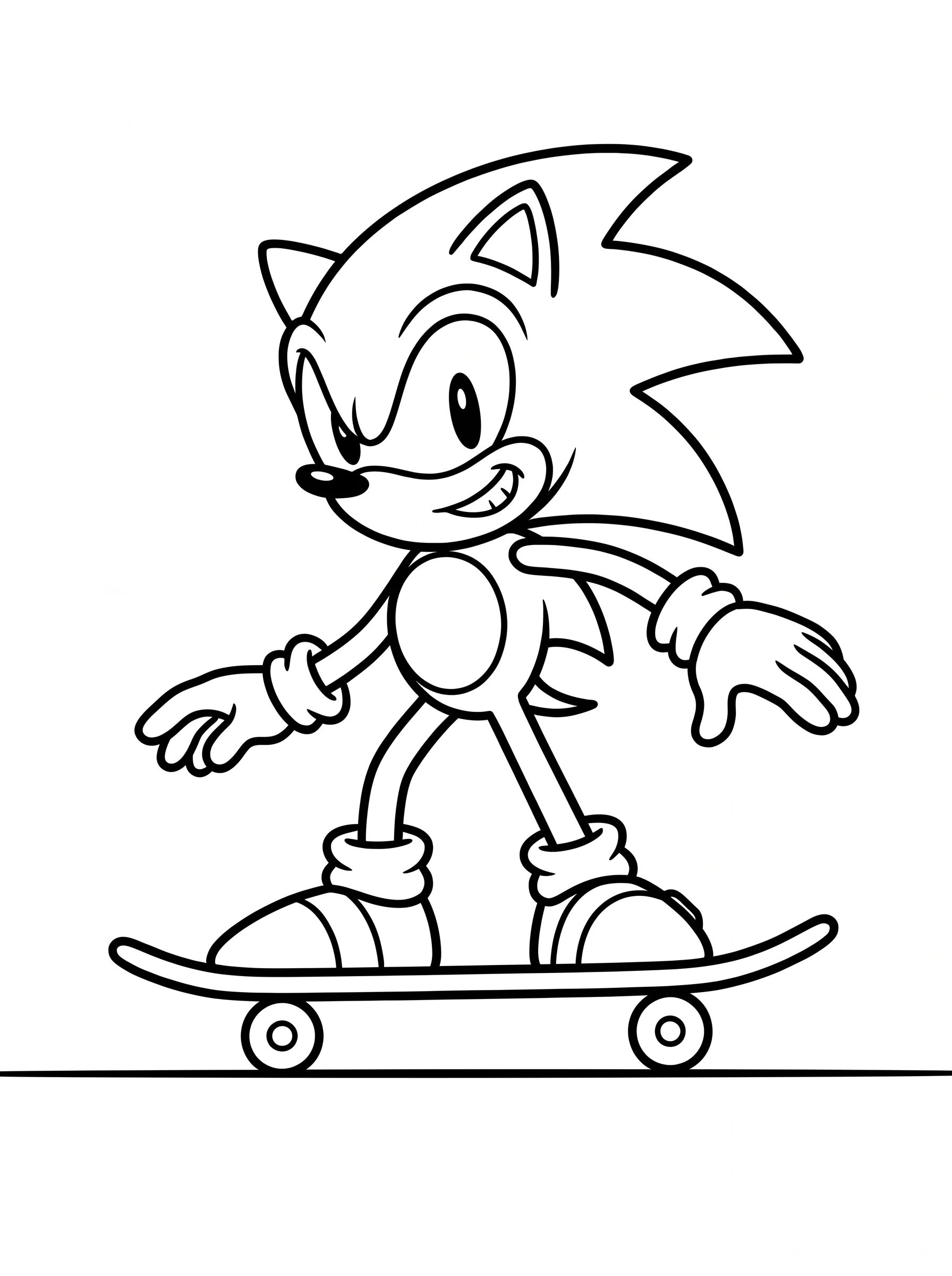 Skateboard Balance on a Straight Line