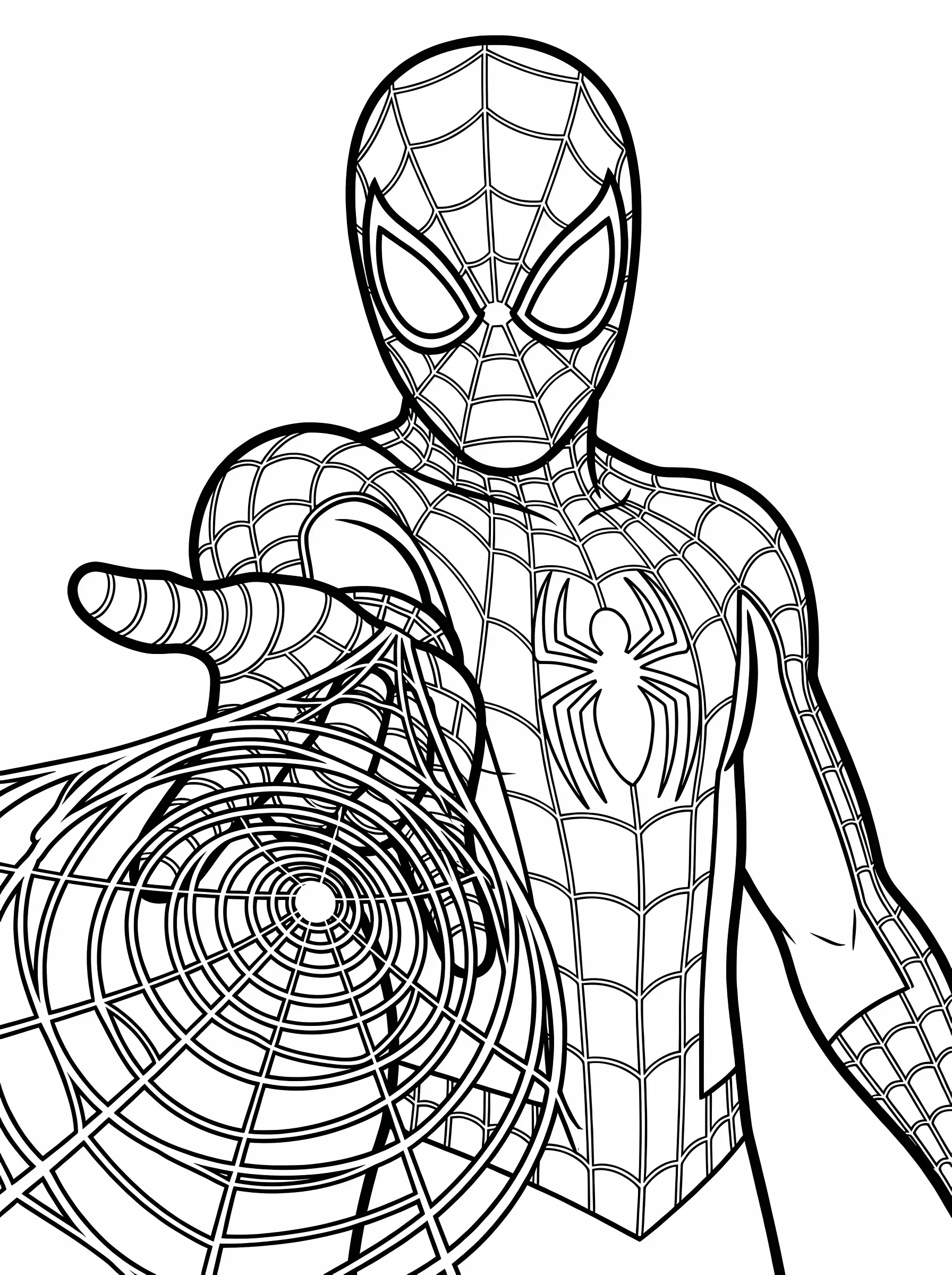 Shooting a Spiral Web directly Forward