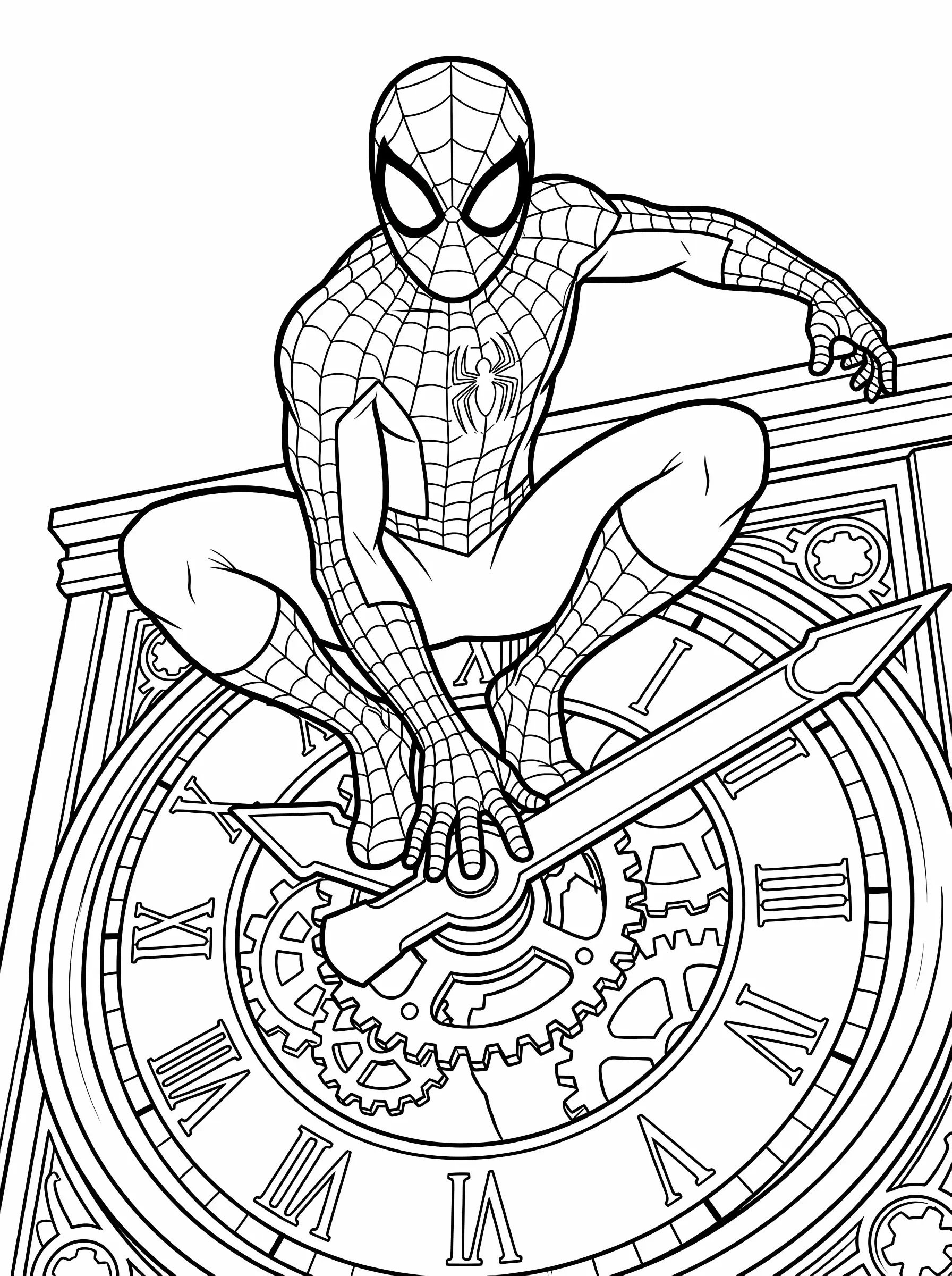 Sitting on the Clock Tower Hands
