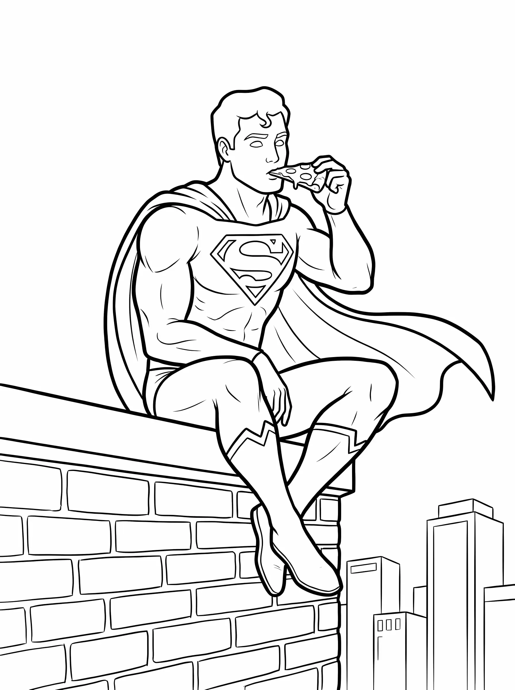 Eating Pizza on a High Roof