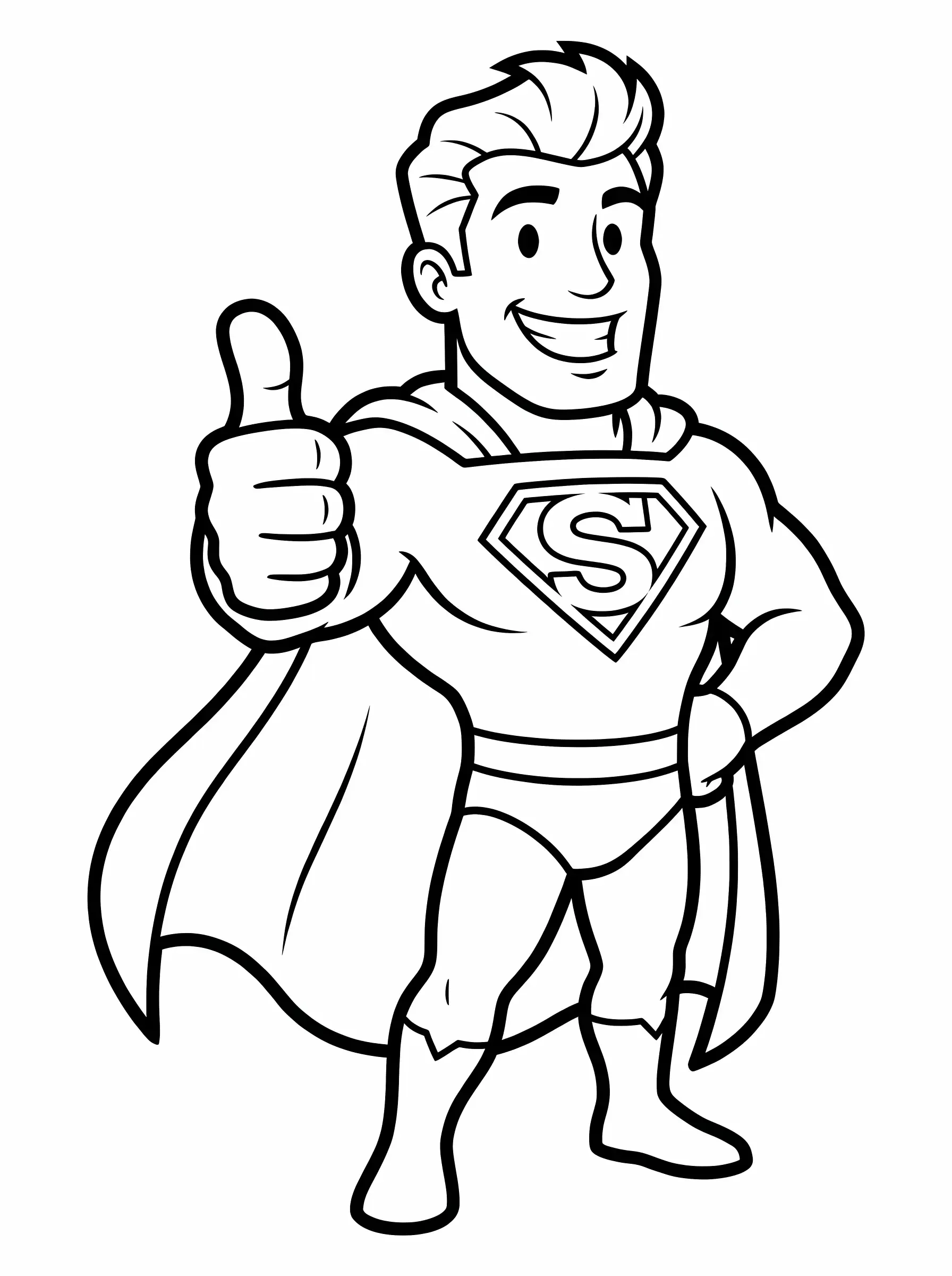 Friendly Thumbs Up from a Hero