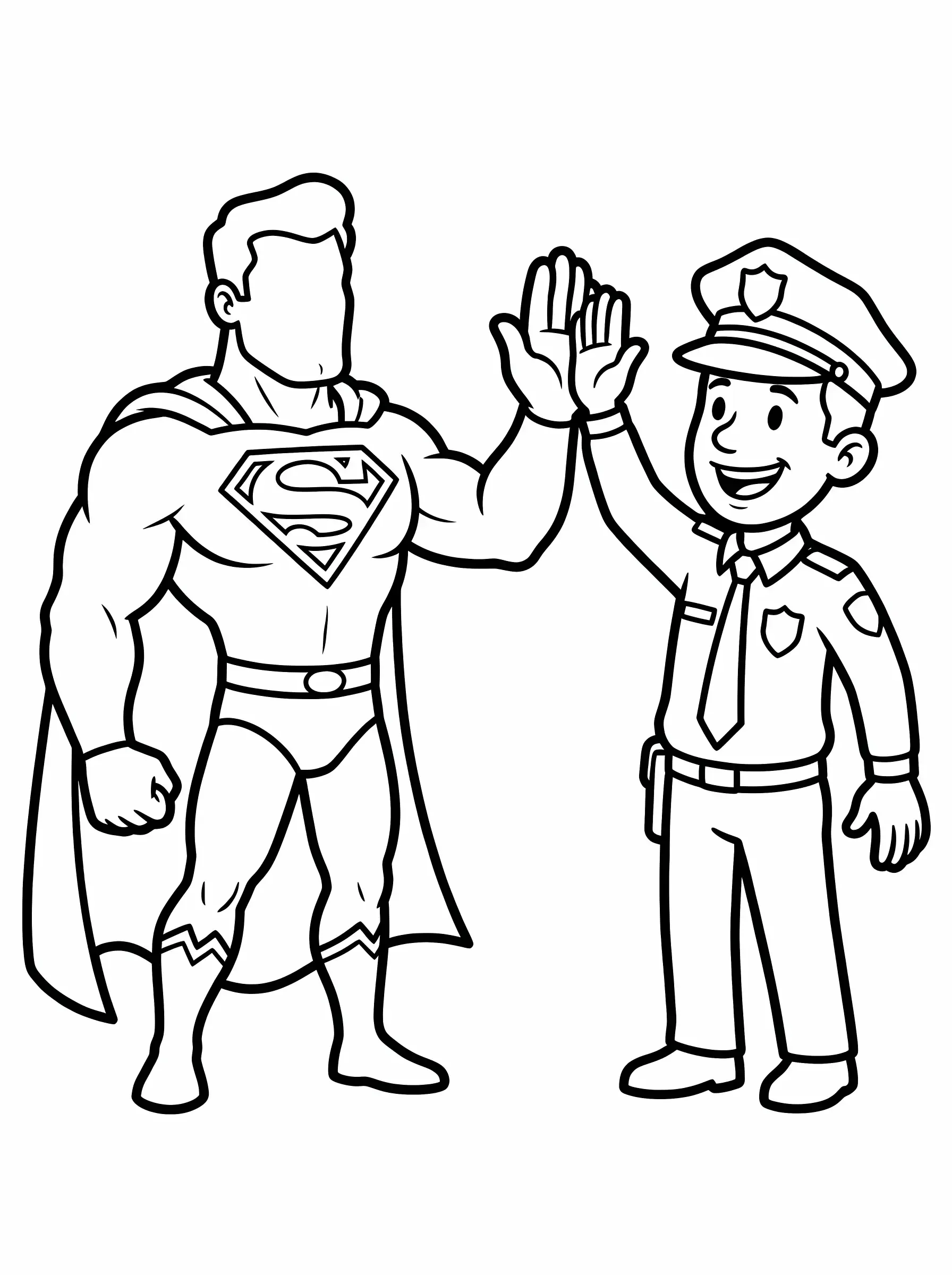 Greeting a Friendly Police Officer