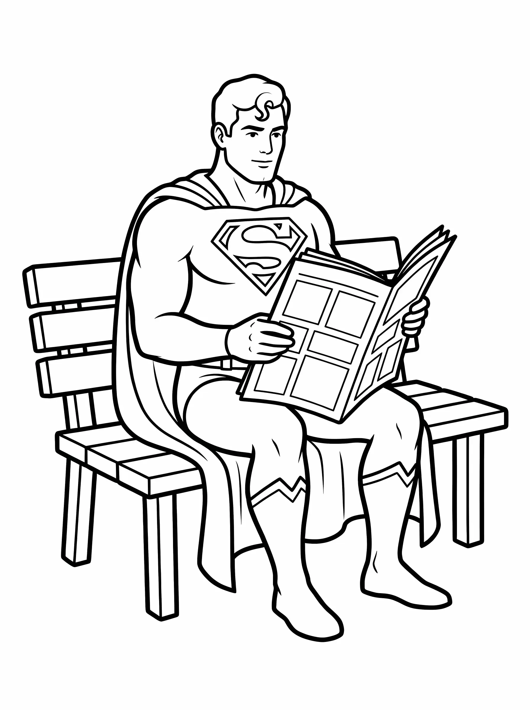 Reading the Daily News in the Park