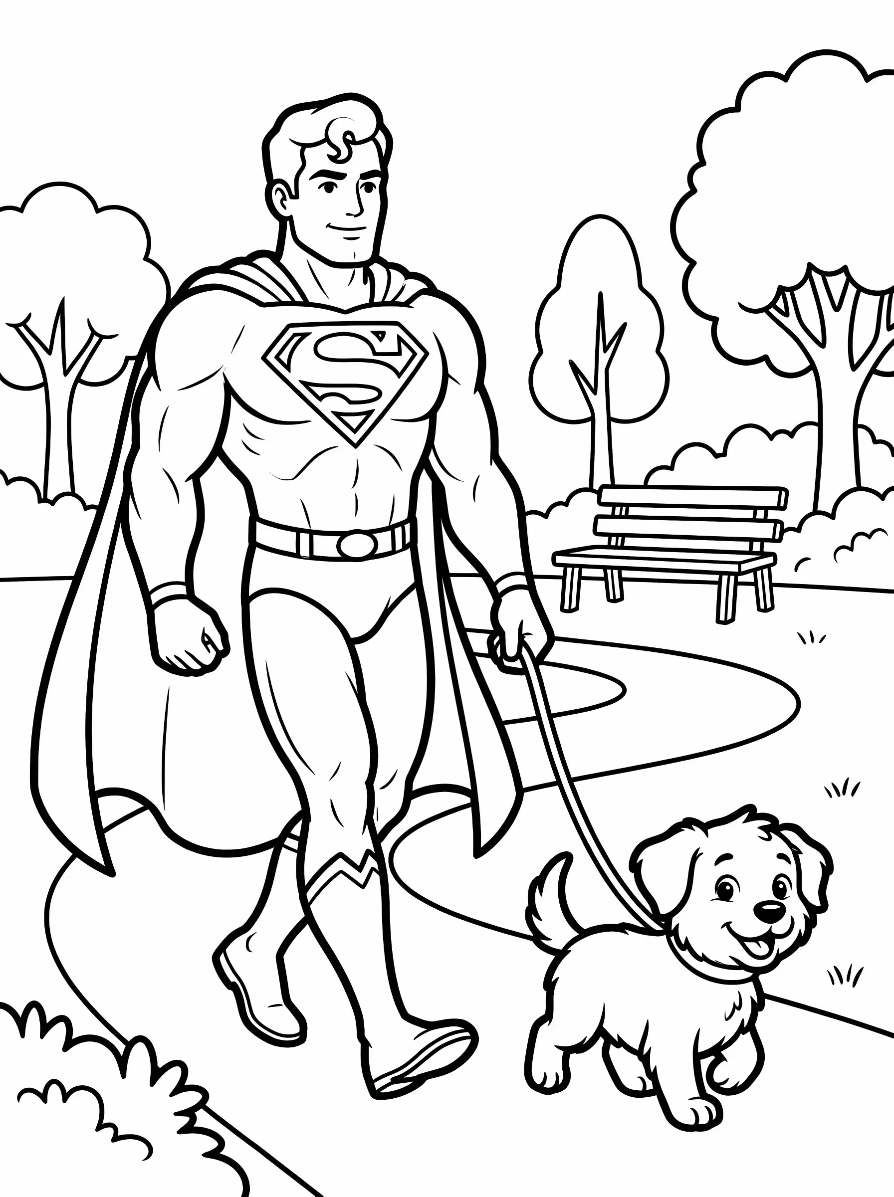 Walking a Cute Dog in the Park